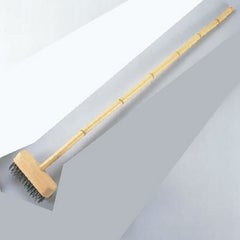 竹柄 デッキブラシ ワイヤー