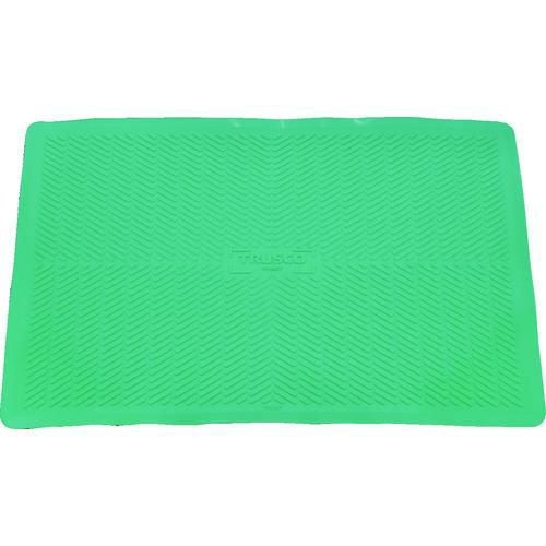 TRUSCO HYPER V ノンスリップマット 緑 650×450