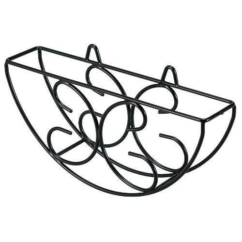 EBM ブラックコーティング 丸盆ラック カベ掛式 14インチ用