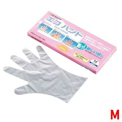 ダンロップ 手袋 エコハンド(100枚入)M 20μ
