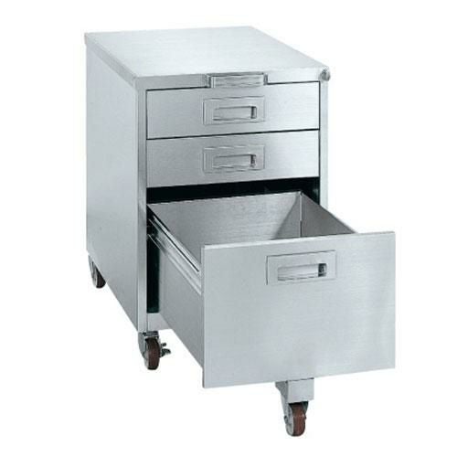 SS-EC ステンレス キャビネットワゴン 幅445×奥行570×高さ630mm/