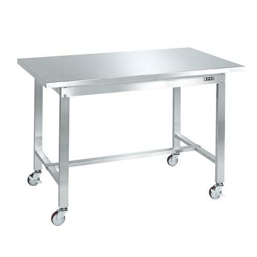 SUS-127BSSN ステンレス作業台(移動式) 幅1200×奥行750×高さ802mm/