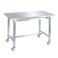 ステンレス作業台(移動式) SUS-127BSSN/外寸：幅1200×奥行750×高さ802mm