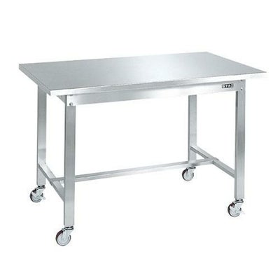 ステンレス作業台(移動式) SUS-127BSSN/外寸：幅1200×奥行750×高さ802mm