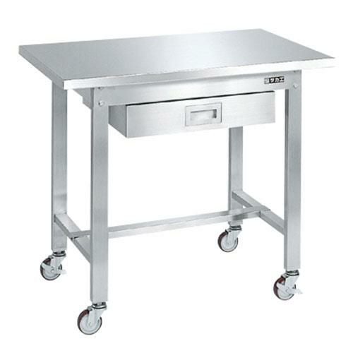 SUS4A-096BN ステンレス作業台(移動式) 幅900×奥行600×高さ802mm/