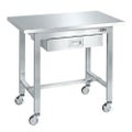 ステンレス作業台(移動式) SUS4A-096BN/外寸：幅900×奥行600×高さ802mm