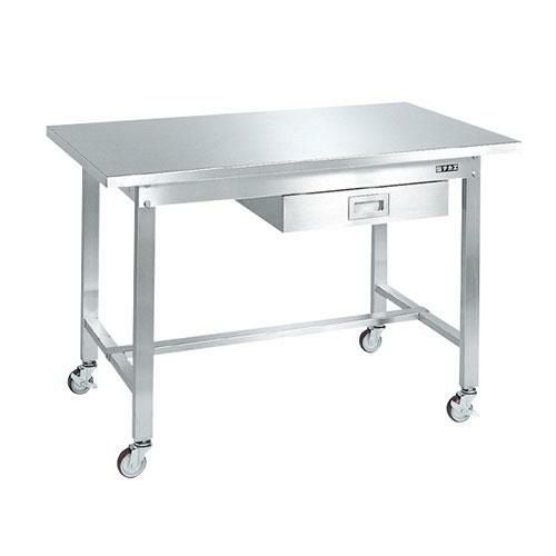 SUS4A-127BN ステンレス作業台(移動式) 幅1200×奥行750×高さ802mm/