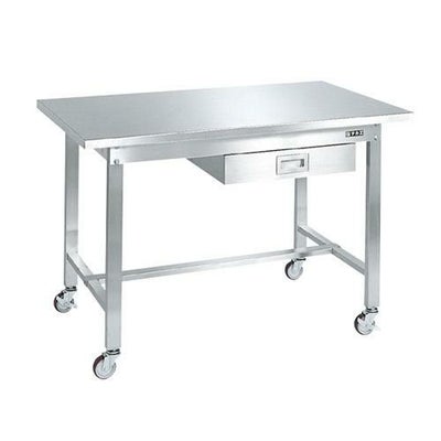 ステンレス作業台(移動式) SUS4A-127BN/外寸：幅1200×奥行750×高さ802mm