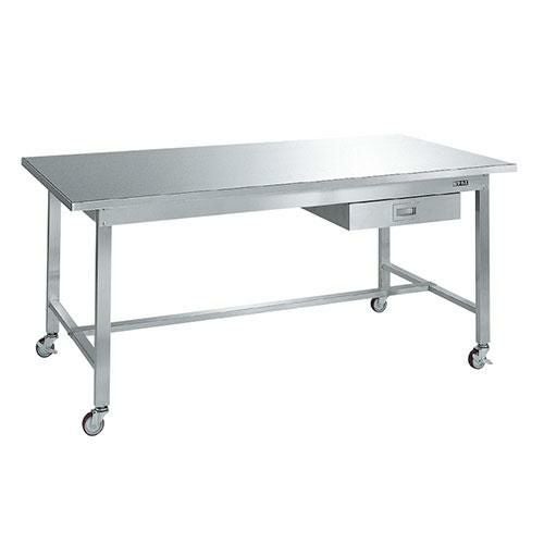 ステンレス作業台(移動式) SUS4A-187BN/外寸：幅1800×奥行750×高さ802mm
