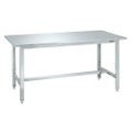 ステンレス作業台(ステンレスカブセ天板) SUS4-157HCLC/外寸：幅1500×奥行750×高さ800mm