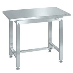 ステンレス作業台(ステンレスカブセ天板) SUS4-096HC/外寸：幅900×奥行600×高さ740mm