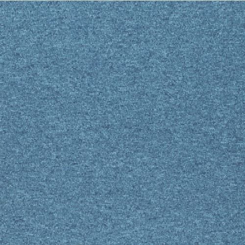 ワタナベ タイルカーペット ブルー 50cm×50cm