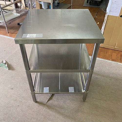 中古】作業台 中棚付き 幅600×奥行600×高さ830 【送料別途見積】【業務