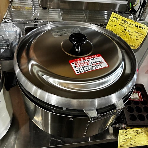 中古】ガス炊飯器 パロマ PR-101DSS-1 幅505×奥行470×高さ450 都市ガス