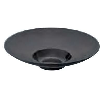 ワイドリムクーププレート 23.5cm_ブラック