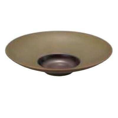 ワイドリムクーププレート 29cm_ブラウン