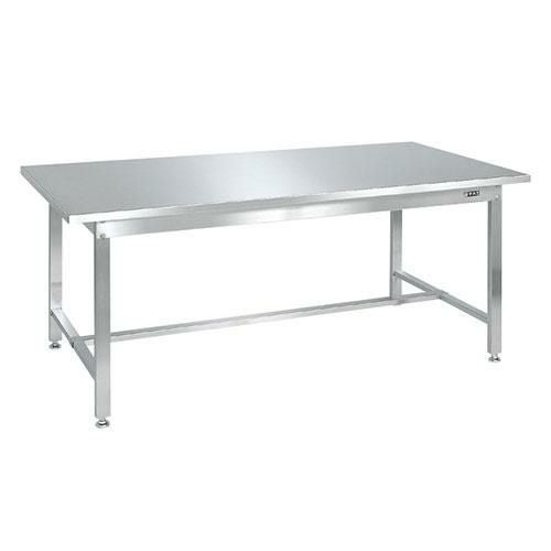 SUS4-127PC ステンレス作業台(ステンレスカブセ天板) 幅1200×奥行750×高さ740mm/