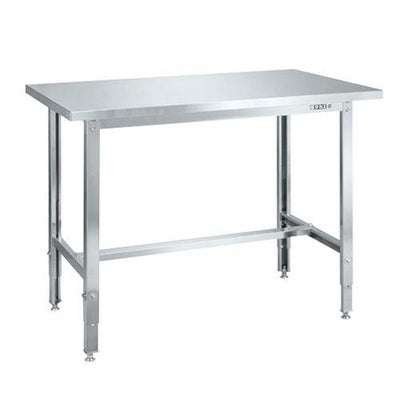 ステンレス高さ調整作業台(ステンレスカブセ天板) SUT4-096HCLC/外寸：幅900×奥行600×高さ700～900mm