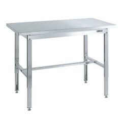 ステンレス高さ調整作業台(ステンレスカブセ天板仕様) SUT4-096HC/外寸：幅900×奥行600×高さ700～900mm
