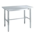 ステンレス高さ調整作業台(ステンレスカブセ天板仕様) SUT4-127HC/外寸：幅1200×奥行750×高さ700～900mm