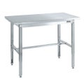 ステンレス高さ調整作業台(ステンレスカブセ天板仕様) SUT4-157PC/外寸：幅2000×奥行750×高さ700～900mm