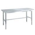 ステンレス高さ調整作業台(ステンレスカブセ天板仕様) SUT4-187PC/外寸：幅1800×奥行750×高さ700～900mm