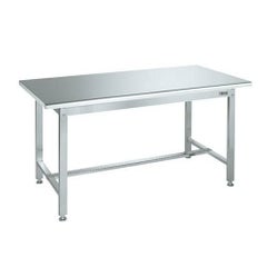 ステンレス作業台(天板R付) SUS3-157R/外寸：幅1500×奥行750×高さ740mm