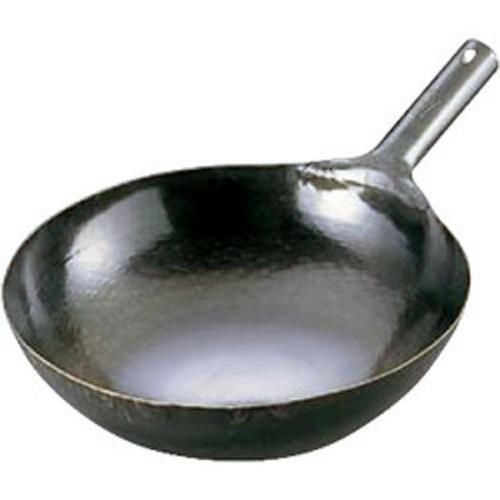 山田 鉄 打出片手中華鍋(板厚1.2mm)24cm /9-0424-0701