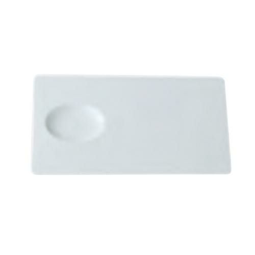 【イノセンス 17cm長角ディンプルプレート】 幅170×奥行130×高さ11(mm)