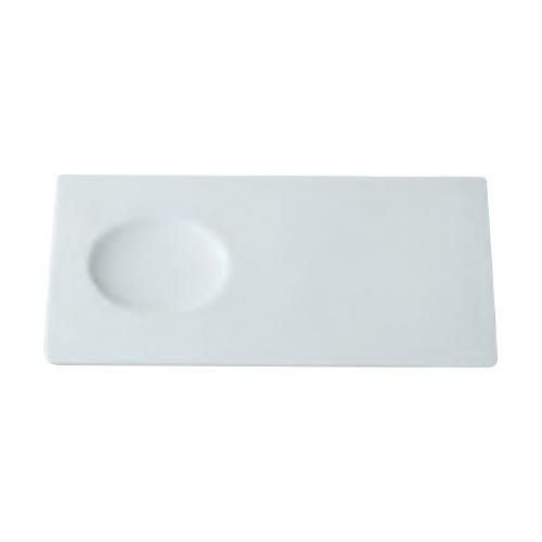 【イノセンス 23cm長角ディンプルプレート】 幅233×奥行141×高さ12(mm)/業務用/新品