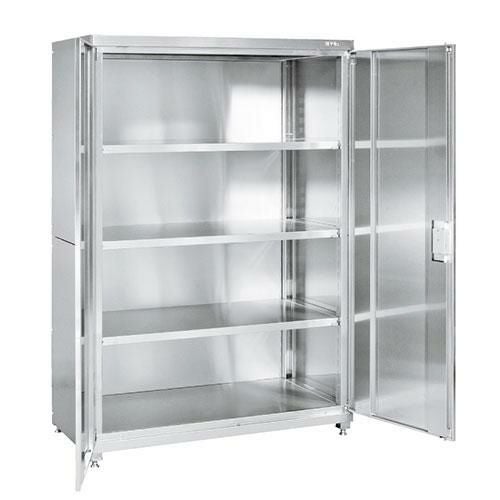 ステンレス保管庫 PNH-1263SU4 幅1200×奥行640×高さ1800mm/