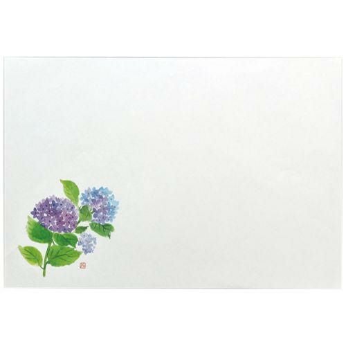 紙)尺3和紙マット(Eタイプ)紫陽花(100入)