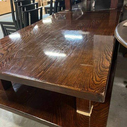 座卓　中古 中古】座卓 ブラウン 幅1605×奥行605×高さ335 【送料別途見積】【業務