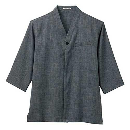 【ボンマックス】ユニセックス和シャツ ブルーグレー FB4543U-6
