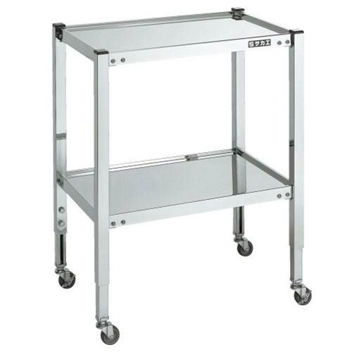 ステンレスフリーワゴン(高さ調整タイプ) STFW4-10C 幅600×奥行400×高さ700～900mm/