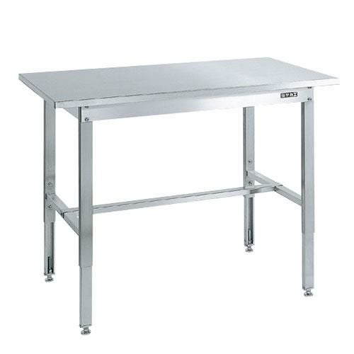 ステンレス高さ調整作業台 SUT4-127N/外寸：幅1200×奥行750×高さ700～900mm