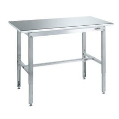 ステンレス高さ調整作業台 SUT4-157N/外寸：幅1500×奥行750×高さ700～900mm