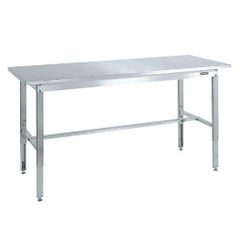 ステンレス高さ調整作業台 SUT4-187N/外寸：幅1800×奥行750×高さ700～900mm