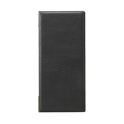 レザータッチ グルーブメニュー タテ小 ブラック