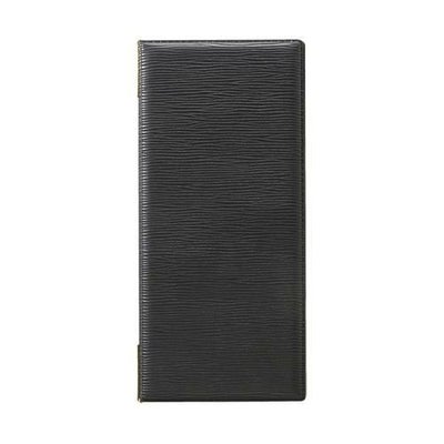 レザータッチ グルーブメニュー タテ小 ブラック