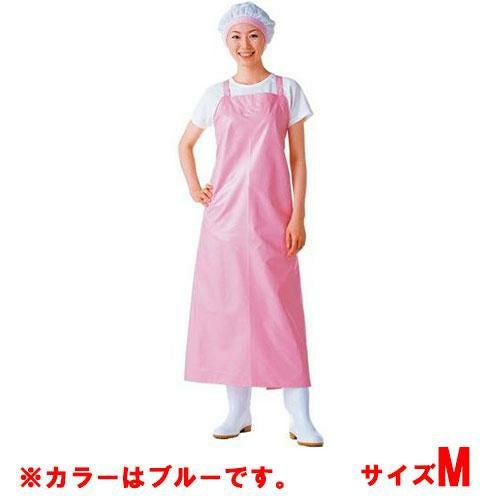 マイティクロス エプロン ブルー M 胸当 Eー1001ー1