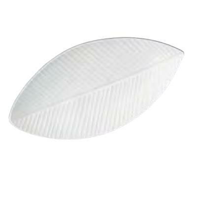 ダイニングプレート_バナナリーフホワイト