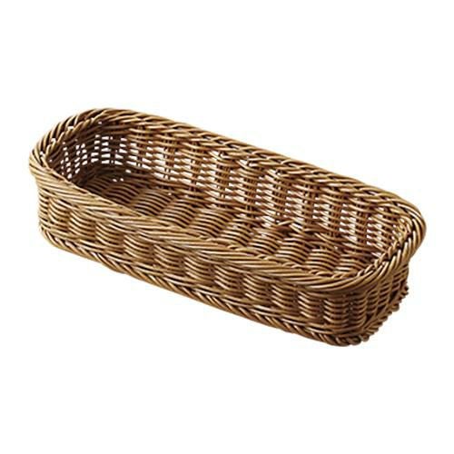 カトラリーバスケット 大(4人用) ブラウン /業務用食器