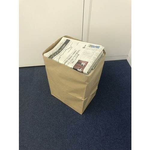 TRUSCO 新聞紙・雑誌 回収袋 サイズ300×210×440mm 25枚入 持ち手なし