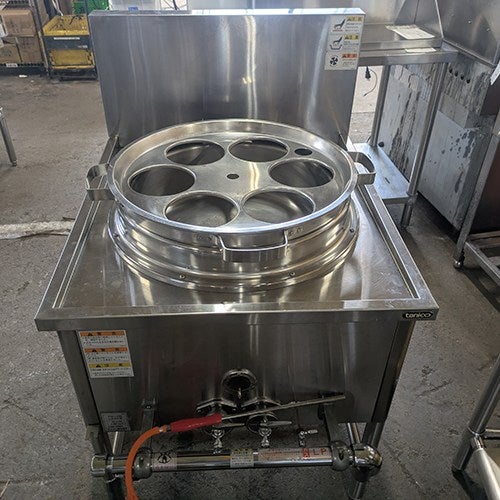 中古】卓上ガスゆで麺器 タニコー TCU-4445X 幅440×奥行460+120×高さ