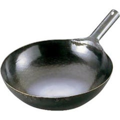 山田 鉄 打出片手中華鍋(板厚1.2mm) 45cm