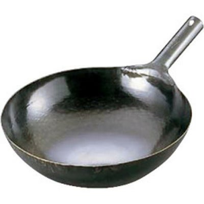 山田 鉄 打出片手中華鍋(板厚1.2mm) 45cm