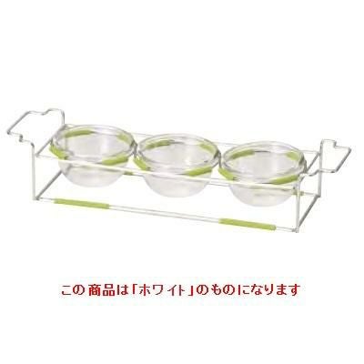 ワイヤースタンドセット with ボール12cm (ガラス)_ホワイト