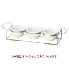 ワイヤースタンドセット with ボール12cm (磁器)_ホワイト