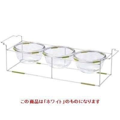 ワイヤースタンドセット with ボール18cm (ガラス)_ホワイト